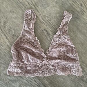 Victoria's Secret PINK Lace Bralette in Soft Mauve